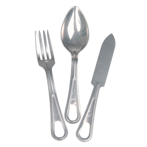 Couverts 3 pièces US inox : légèreté et durabilité pour aventuriers