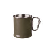 Tasse Inox avec Anse Mousqueton : Légère et Pratique pour l'Aventure