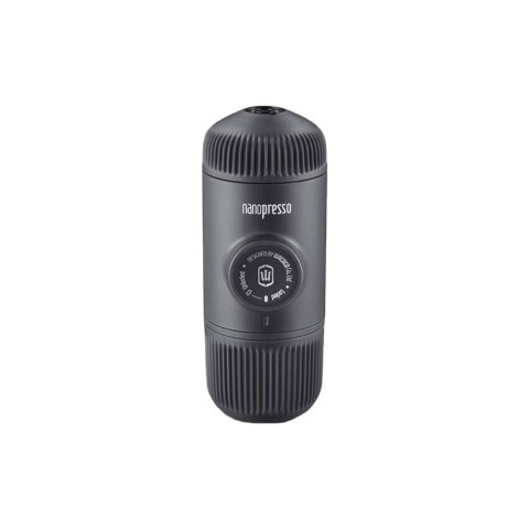 Nanopresso Gris : Café Parfait en Plein Air, Compact et Puissant