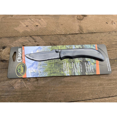 Couteau EDC Chasm 3.3 : Robustesse et Sécurité en Plein Air