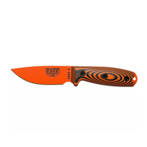 Couteau ESEE Model 3 Orange : Performance et Sécurité Outdoor