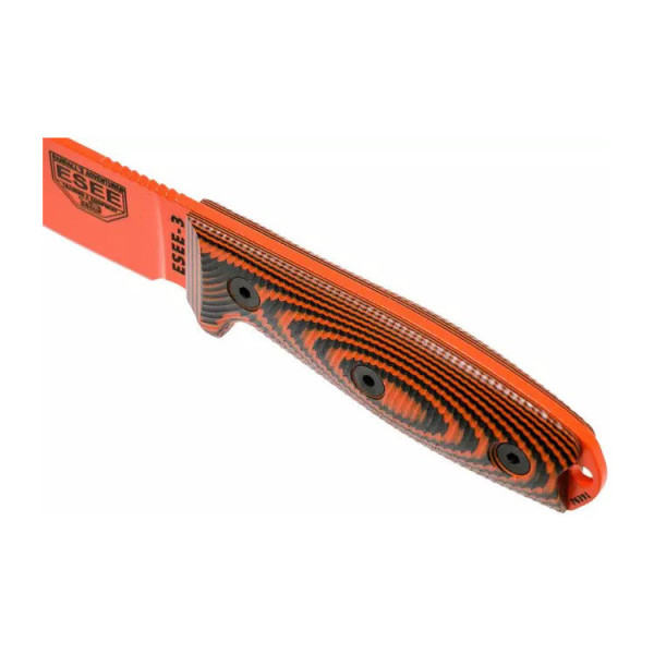 Couteau ESEE Model 3 Orange : Performance et Sécurité Outdoor