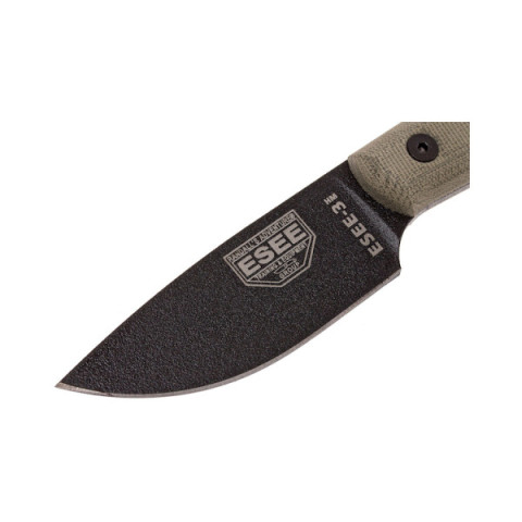 Couteau ESEE Model 3 HM : Lame robuste pour aventure en pleine nature