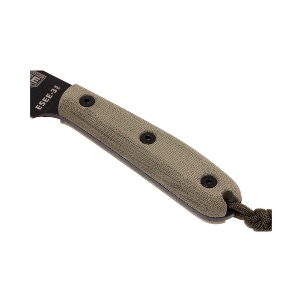 Couteau ESEE Model 3 HM : Lame robuste pour aventure en pleine nature