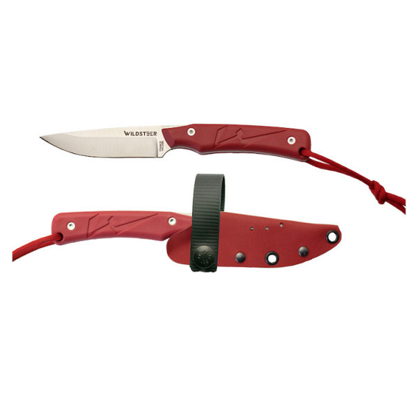 Couteau Wildsteer Troll rouge, tranchant, maniable et ultra léger