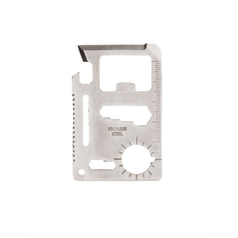 Carte multifonction de survie : 11 outils essentiels en acier