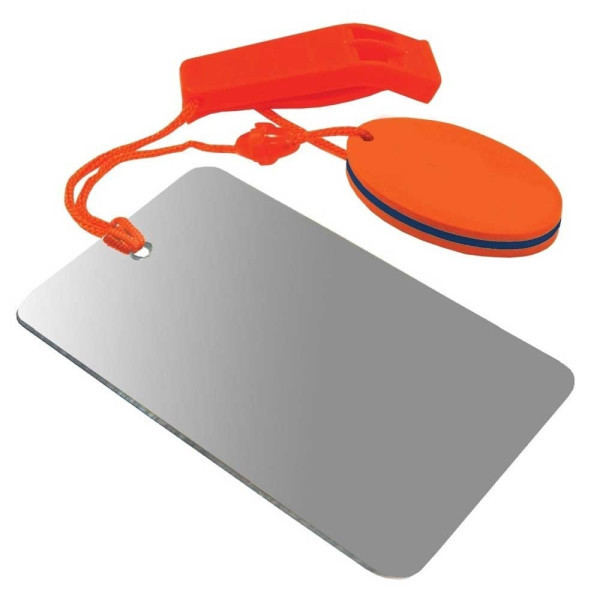 Kit de signalisation Miroir + Sifflet : Compact, Léger et Flottant