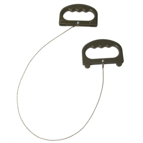 Scie à fil commando Mil-Tec : acier inox, fil octuple
