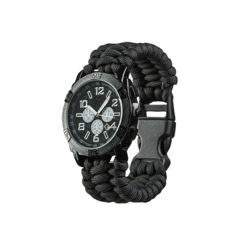 Montre Mil-Tec bracelet paracorde : acier inox, 3 tailles